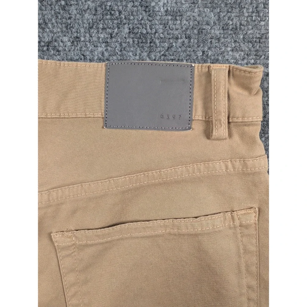 6397 Shorty Chino Pants Unisex 30 Khaki Stretch Casual Button Fly Made In‎ Italy